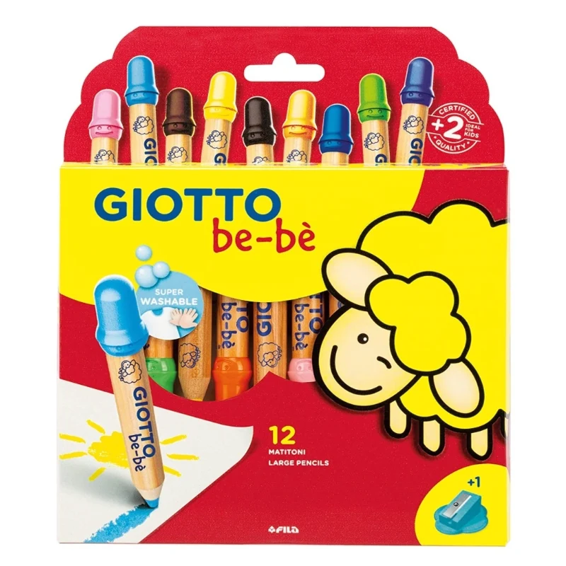 Pastelli Matitoni Colorati Giotto Be-Bè 12pz