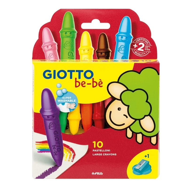 Pastelli A Cera Giotto Be-bé Scatola Da 10pz