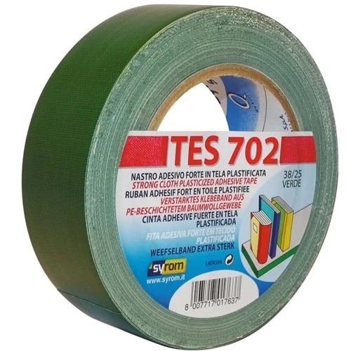 Nastro Adesivo Telato Scotch Plastificato Verde 38x25m Syrom