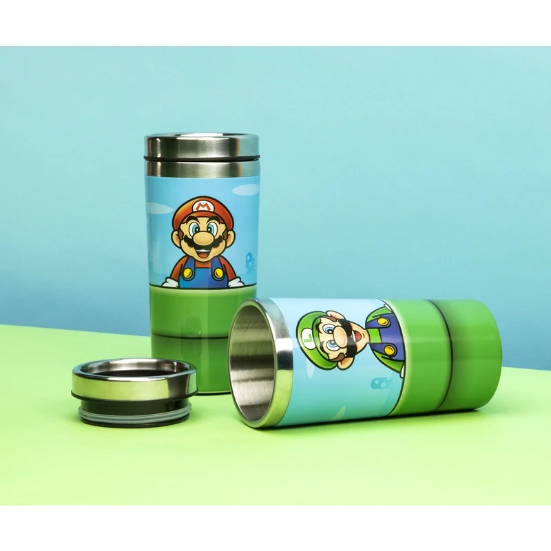 Tazza Termica in Acciaio Super Mario E Luigi Assortito