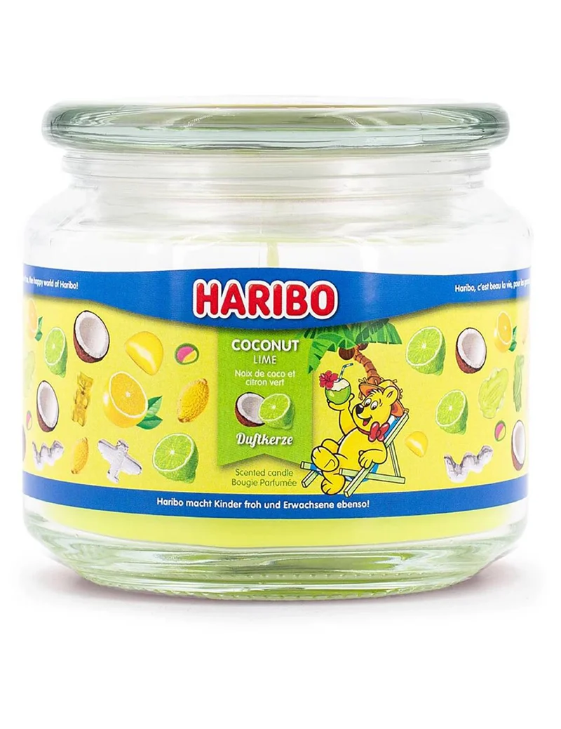 Candela Profumata In Vetro Haribo 300gr - Coconut Lime