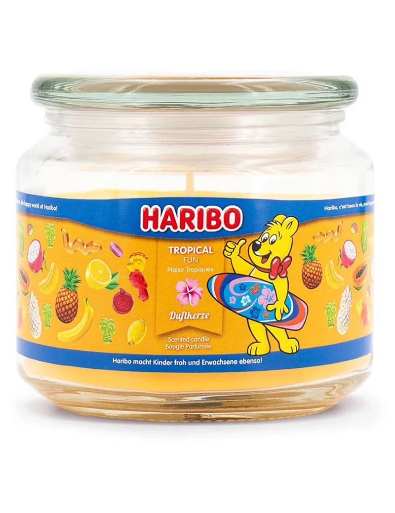 Candela Profumata In Vetro Haribo 300gr - Tropical Fun