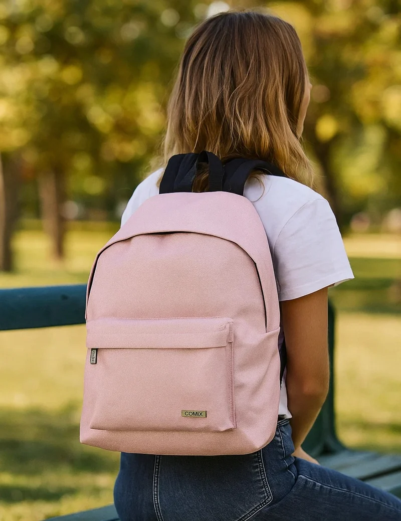 Zaino Scuola Americano Comix Lurex Rosa