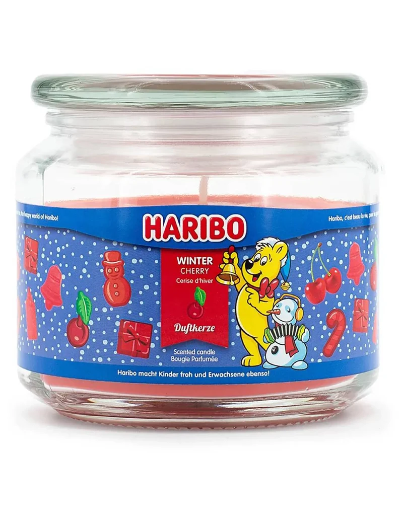 Candela Profumata In Vetro Haribo 300gr - Winter Cherry