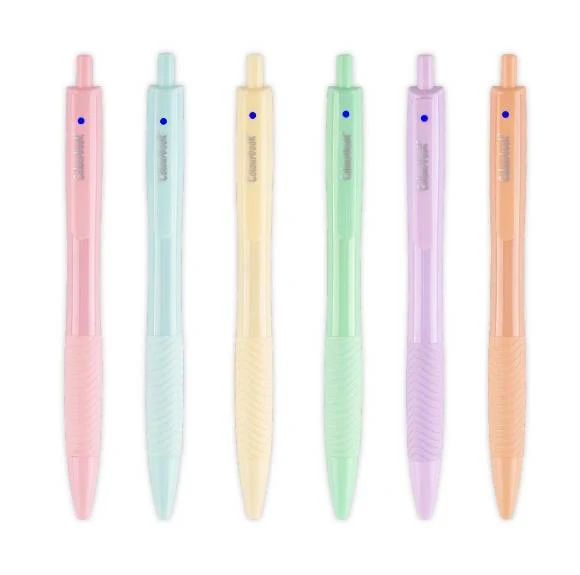 Colourbook Penna A Scatto Pastel Assortiti