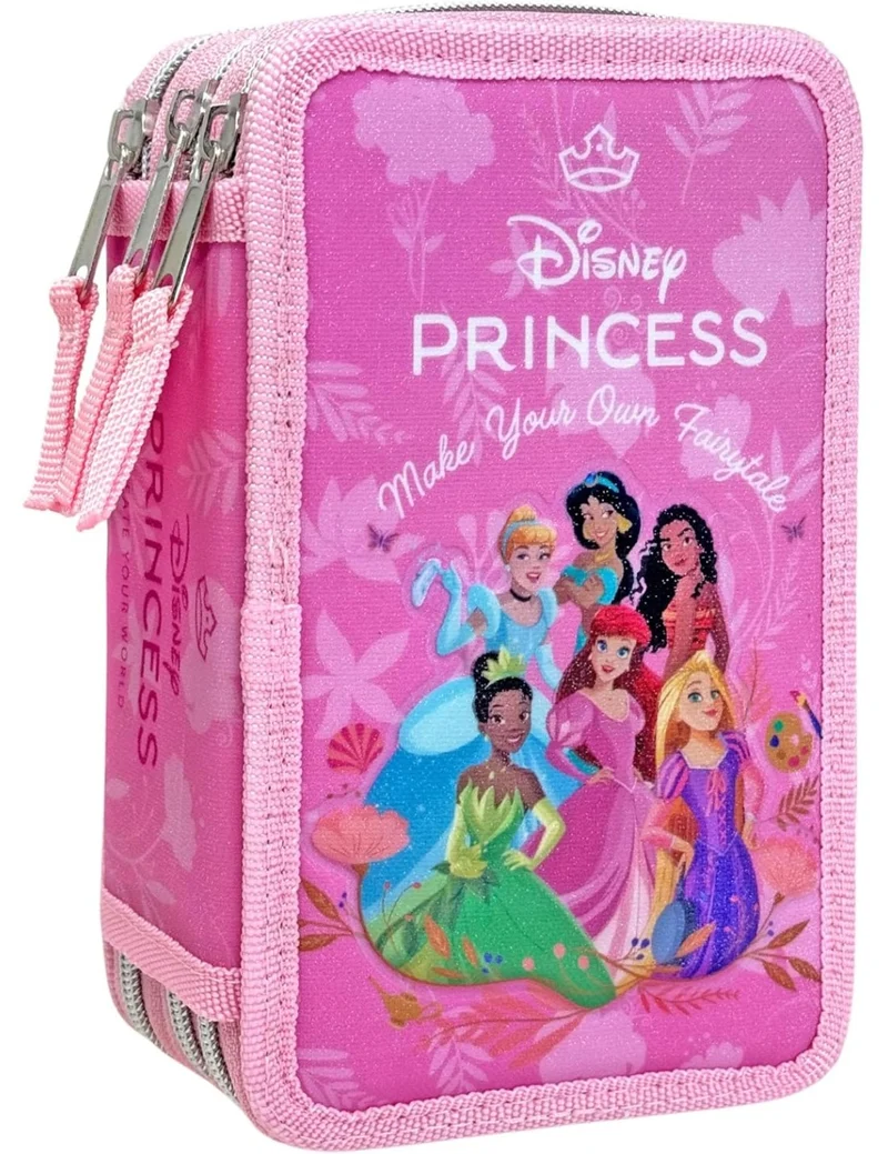 Astuccio Completo 3 Zip Disney Principesse