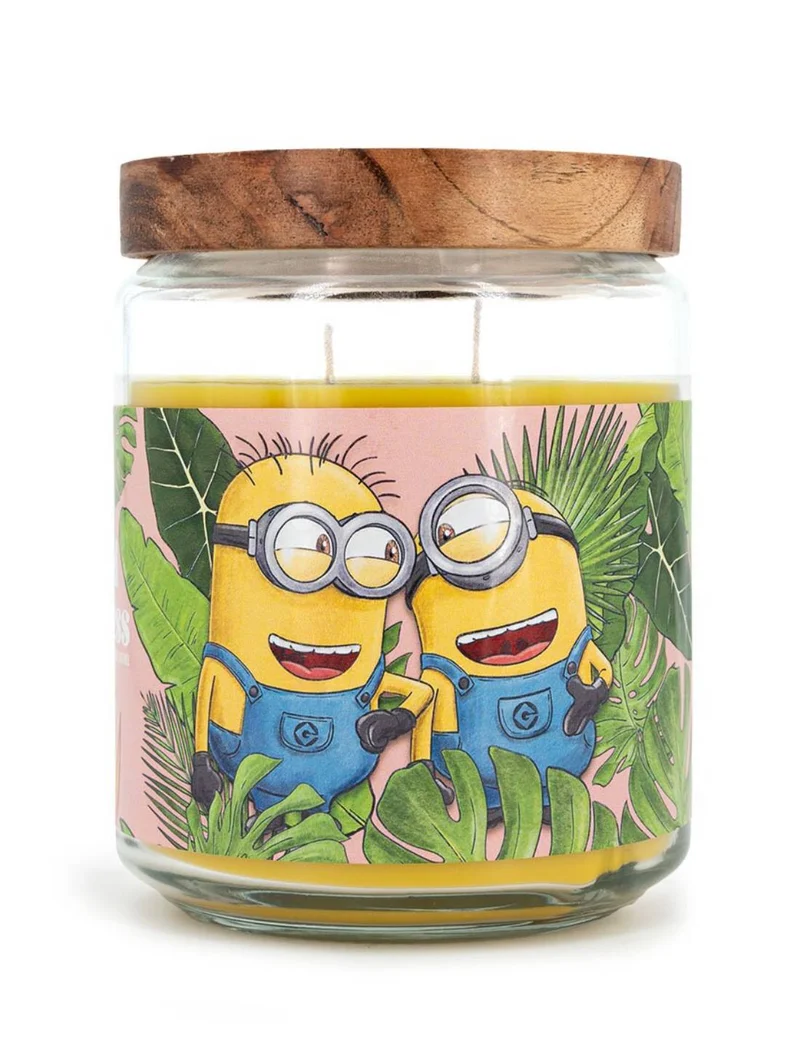 Candela Profumata In Vetro Minions 510gr - Spread Happiness