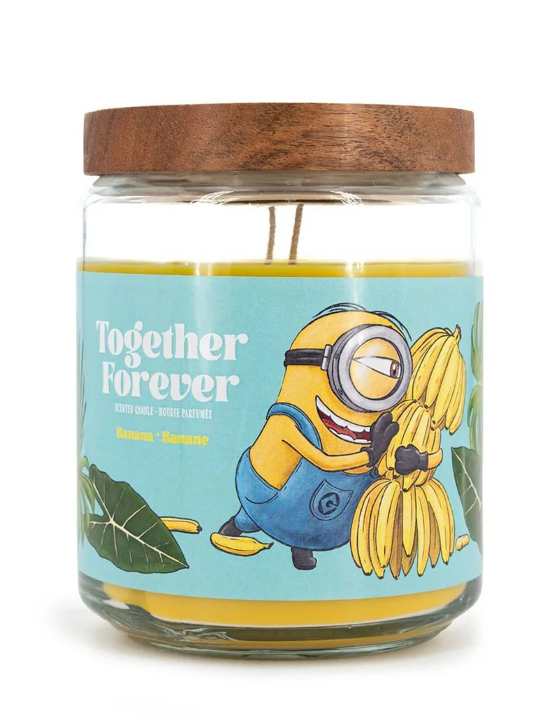 Candela Profumata In Vetro Minions 510gr - Together Forever