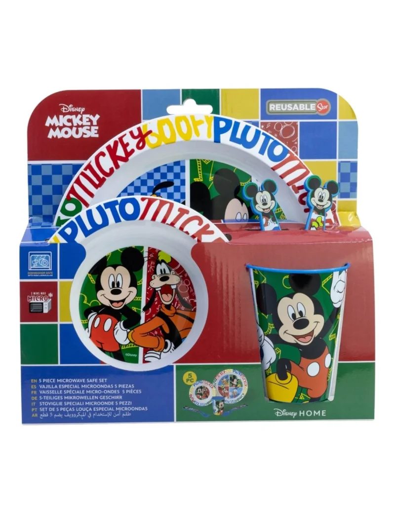 Set Pappa Per Bambini Disney Topolino 5pz