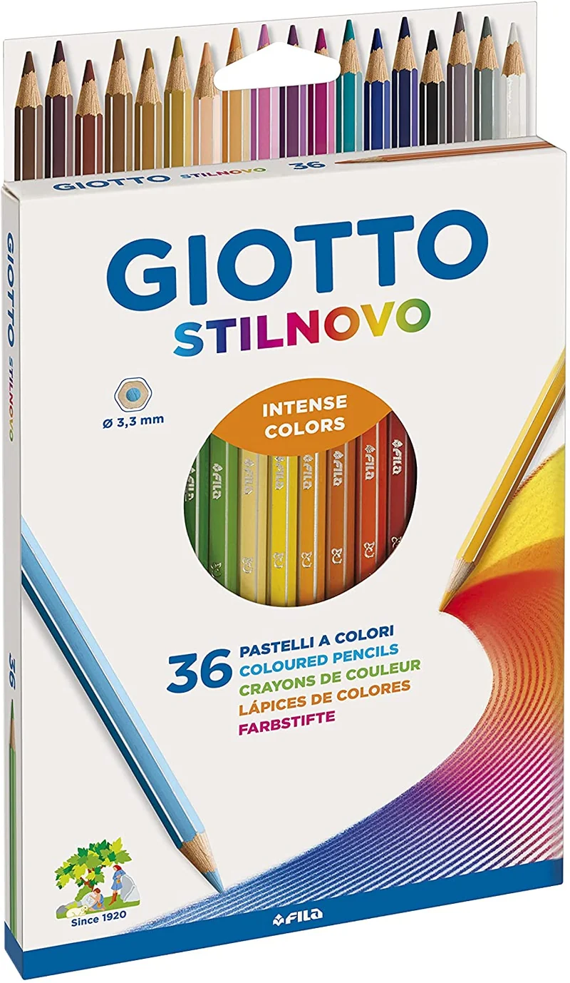 Giotto Stilnovo Pastelli Matite Colorate Scatola Da 36pz