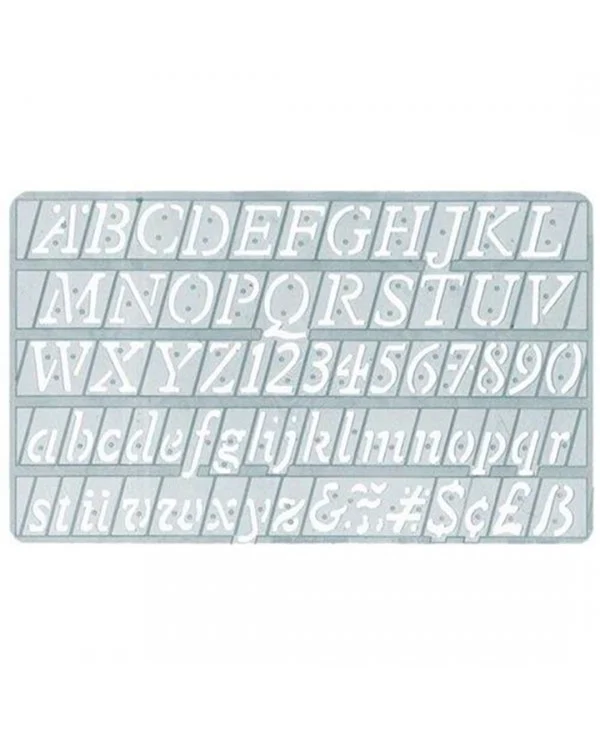 Normografo Italic Con Angoli Arrotondati 20mm