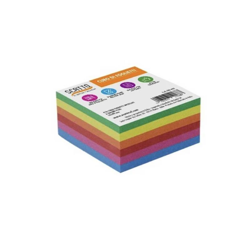 Bigliettini Note 90x90mm 450 Fogli Multicolori