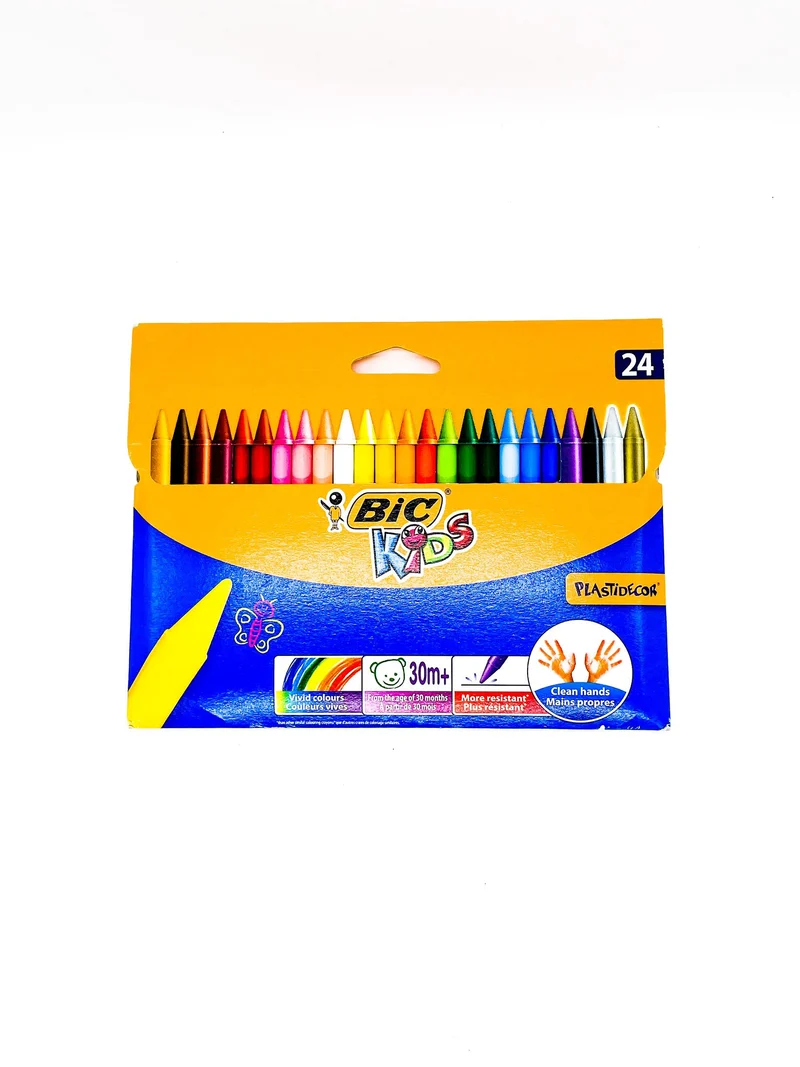 Set 24 Pastelli Bic Kids Plastidecor