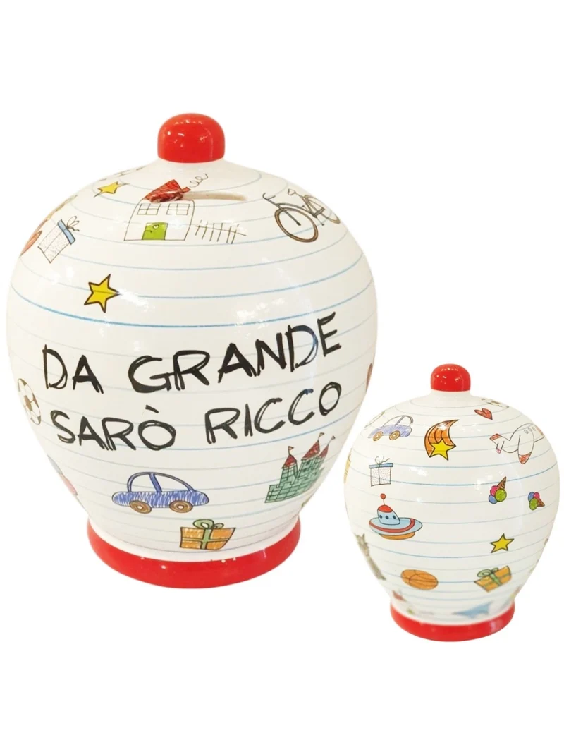 Salvadanaio In Ceramica Da Grande Sarò Ricco