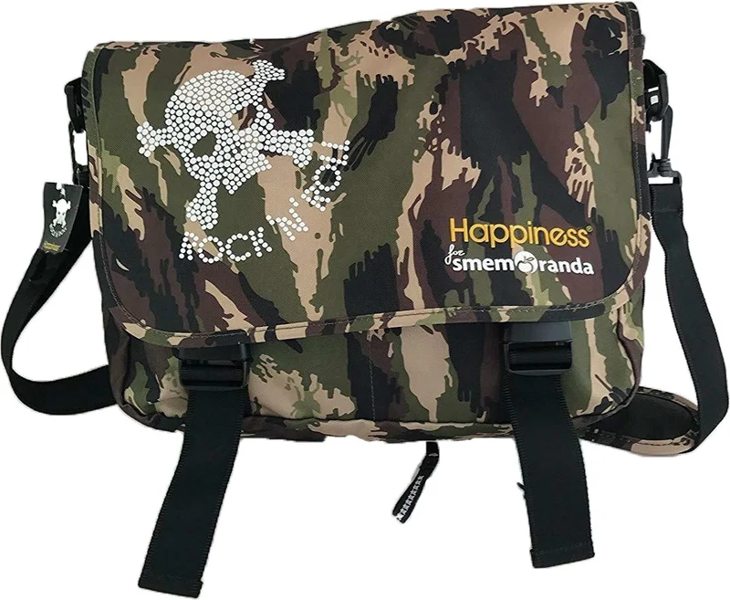 Borsa Tracolla Smemoranda Happiness Rock'N'Roll Camo