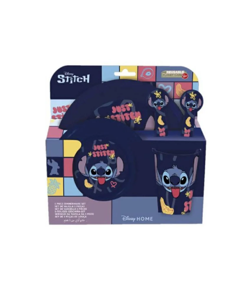 Set Pranzo Stitch 5pz