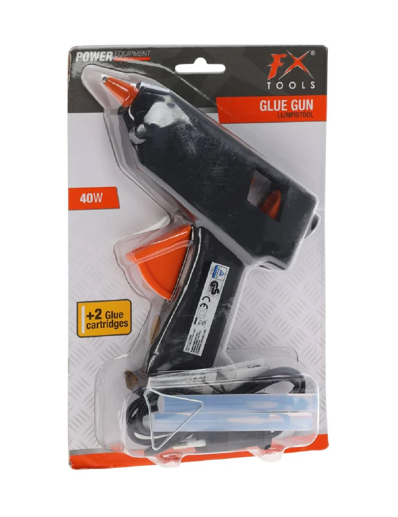 Pistola Per Colla A Caldo Da 40 Watt + 2 Ricariche