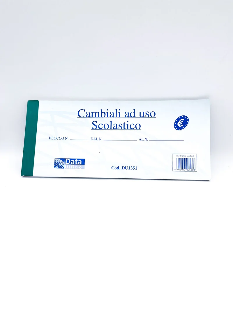 Blocco 50 Cambiali Ad Uso Scolastico