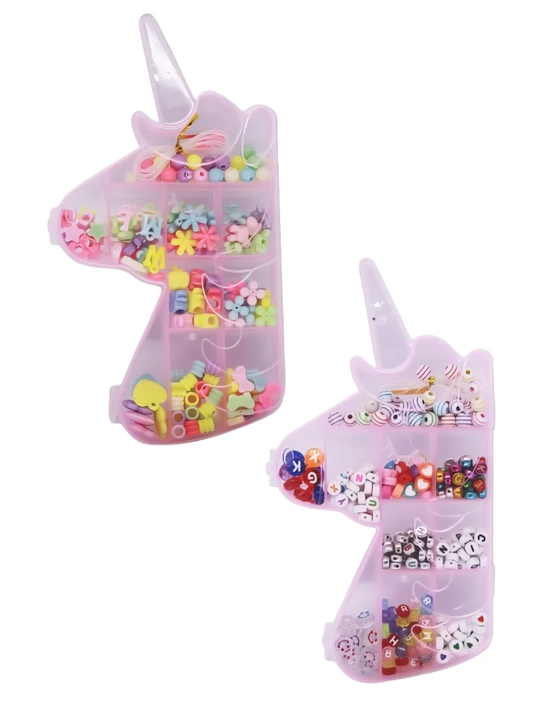 Set Perline Per Braccialetti E Collane Unicorno