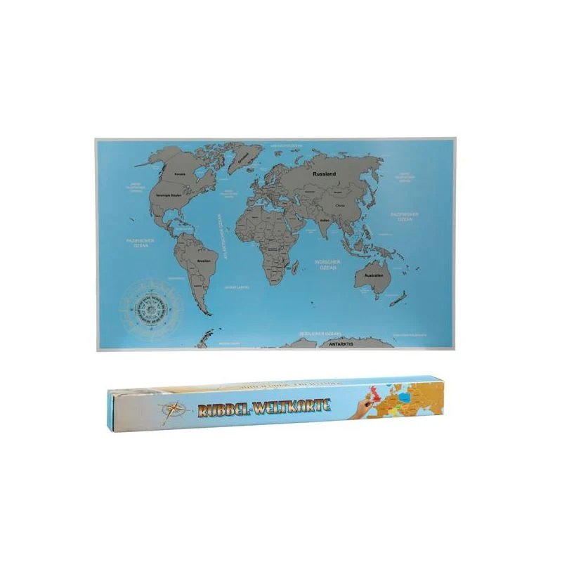 Atlante Poster Da Appendere Cepewa Gratta E Scopri 88x52cm