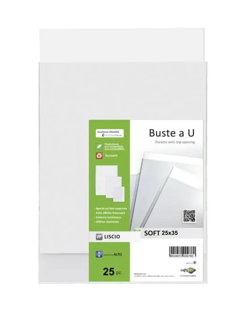 Busta A Sacco U In PPL Trasparente 25x35