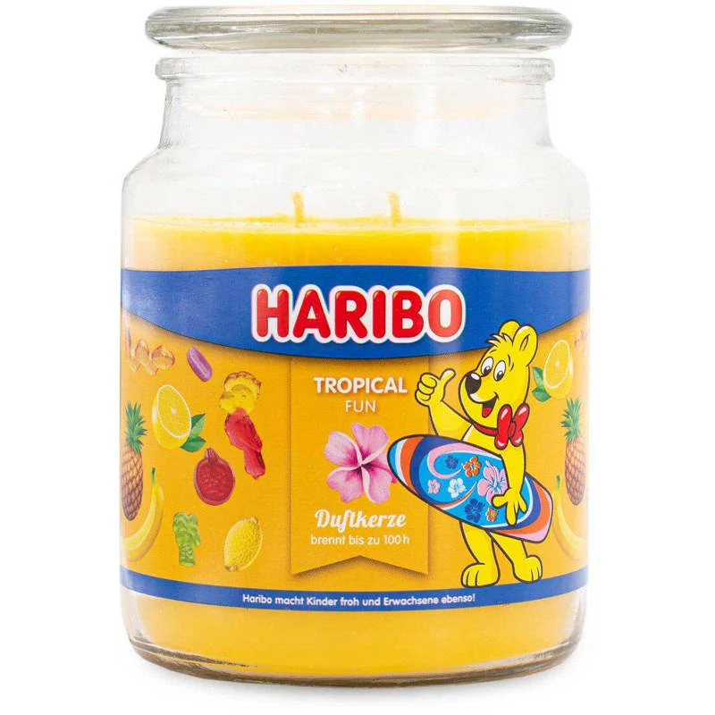 Candela Profumata In Vetro Haribo 510gr - Tropical Fun