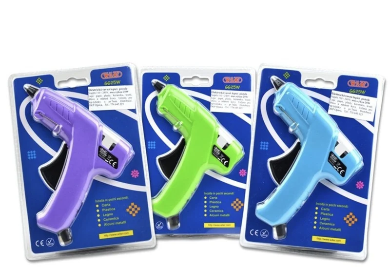 Pistola Per Colla a Caldo da 7mm Colori Assortiti