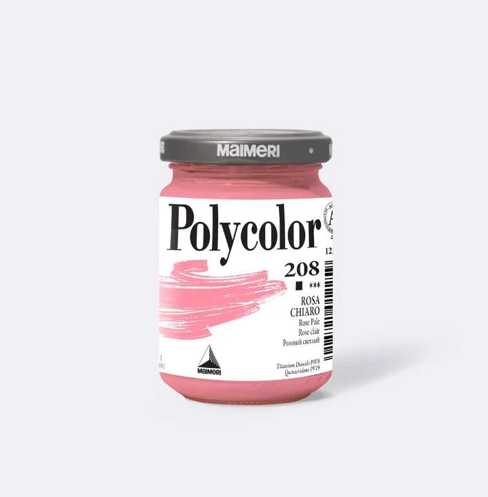 Polycolor 208 Maimeri Rosa Chiaro Tempera Vinilica 140ml