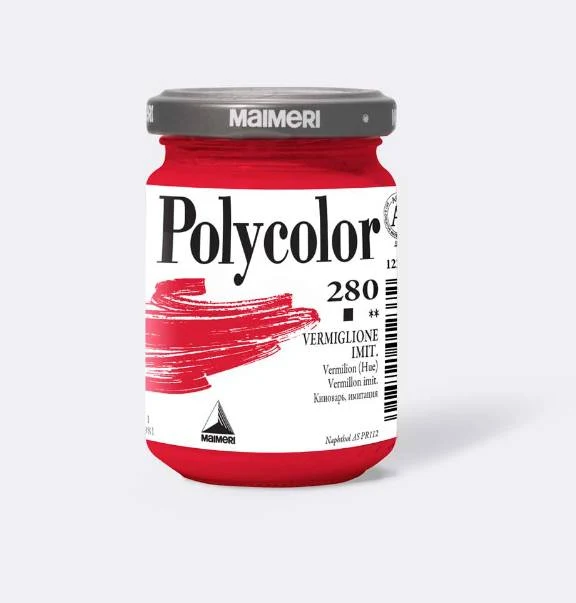 Polycolor 280 Maimeri Vermiglione Imit. Tempera Vinilica 140ml