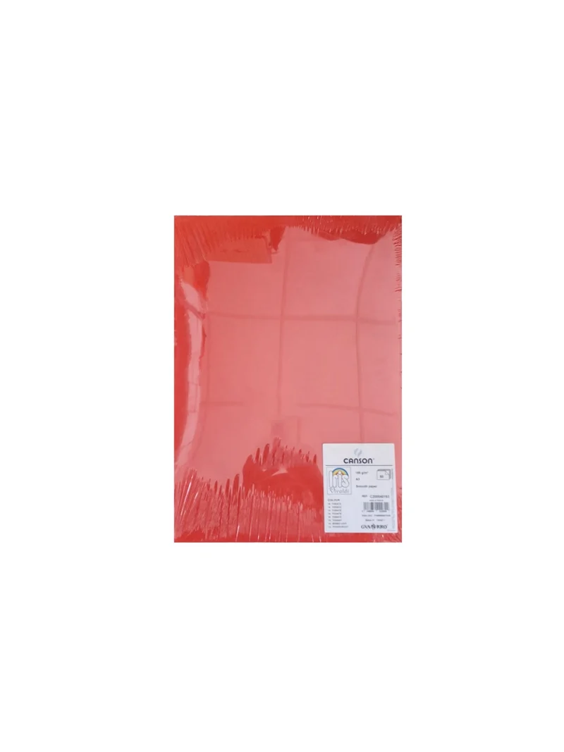 Cartoncini A3 Canson Vivaldi 185g 50 Fogli Rosso Vivo