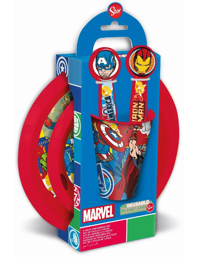 Set Pranzo Avengers 5pz