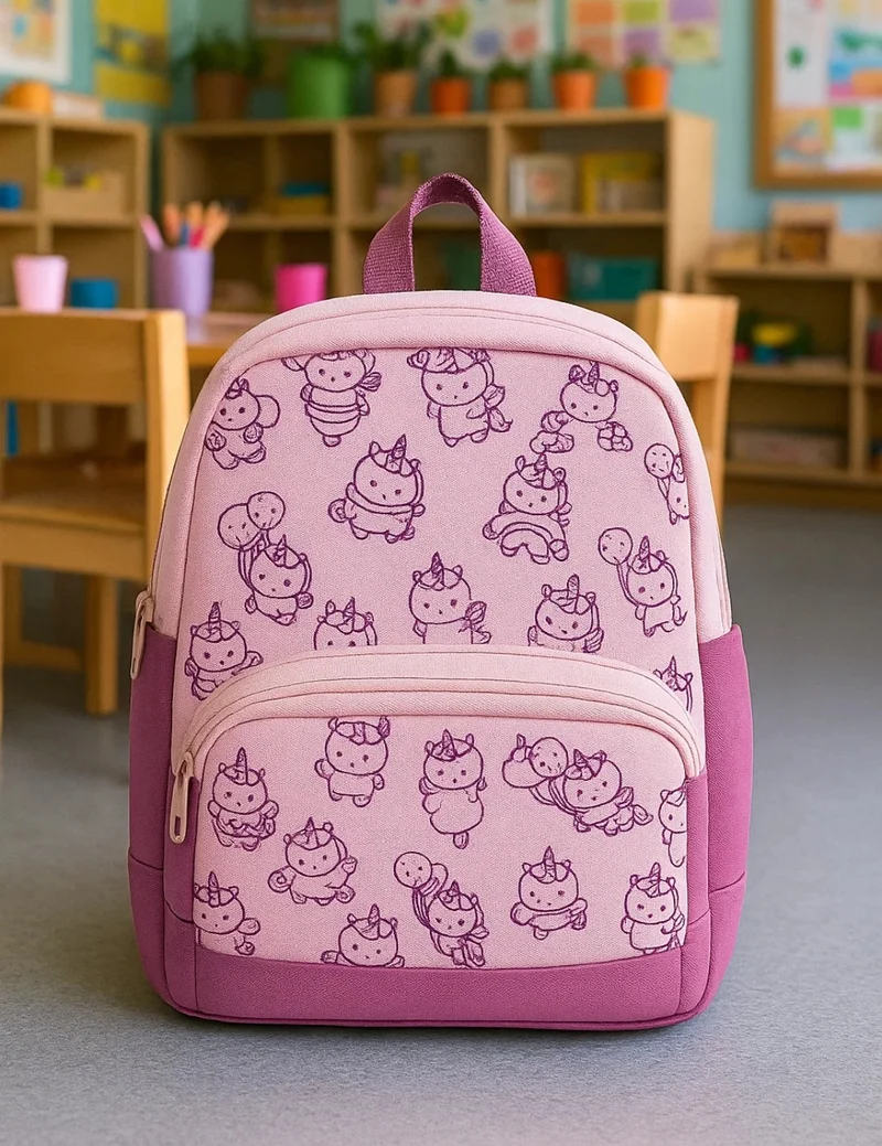 Mini Zaino Asilo Rosa Unicorni