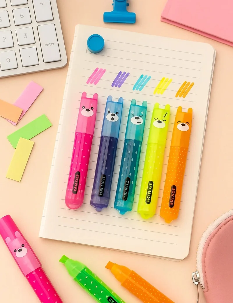 Mini Evidenziatori Teddy's Mood Set 6pz