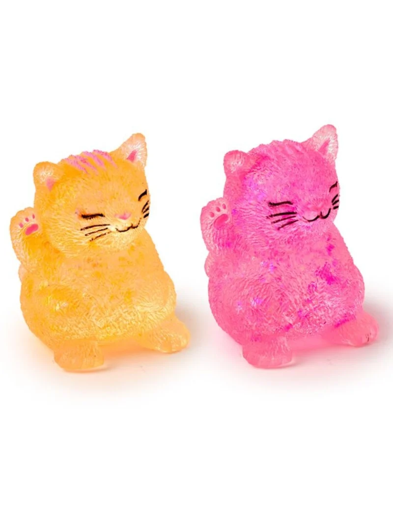 Squishy Antistress Gatto Fluo Allungabile Morbido