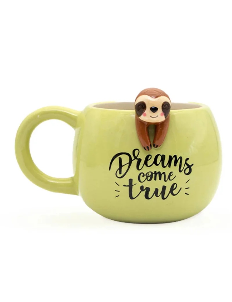 Tazza Verde Con Bradipo - Dreams Come True