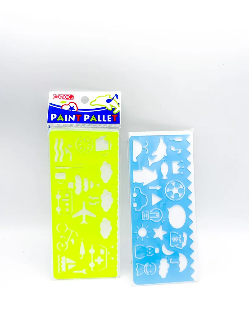 Normografo Stencil In Plastica Per Bambini Figure Assortite