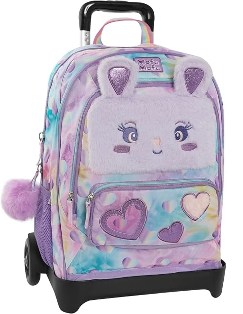 Zaino Scuola Trolley Mofu Mofu Rabbit Sganciabile