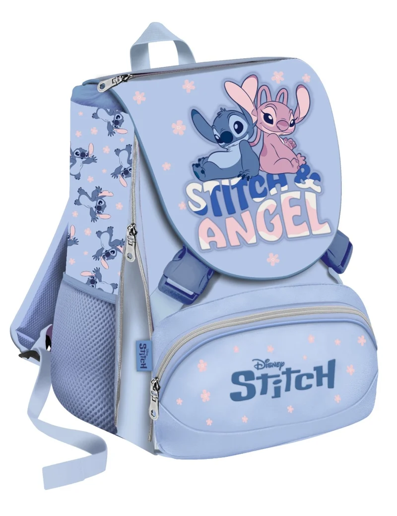 Zaino Scuola Estensibile Disney Stitch E Angel
