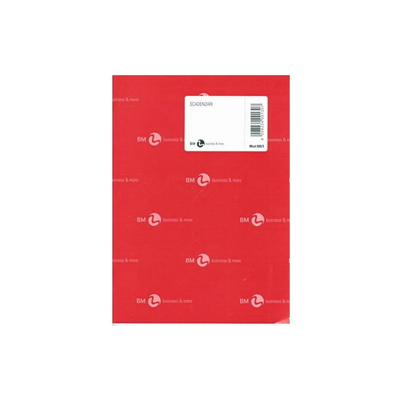 Scadenziario Spillato Rosso Annuale A4