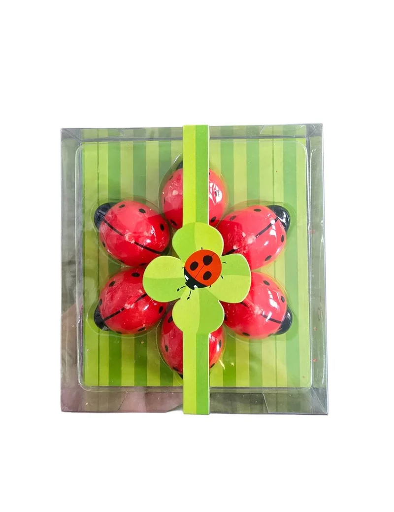 Set Candele Coccinella 6pz