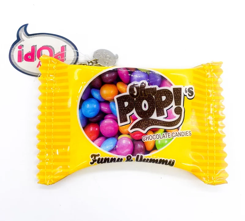 Borsellino Portamonete Oh My Pop! Chocolate Candies Giallo