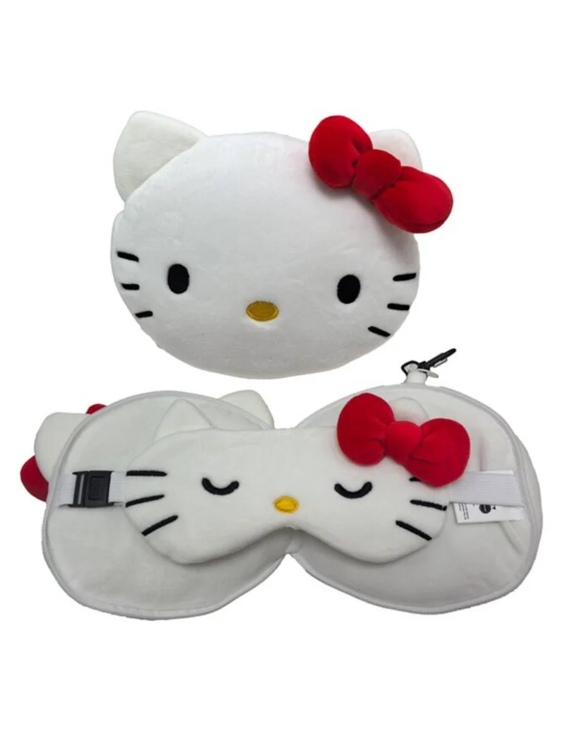 Cuscino Paraocchi Da Viaggio Hello Kitty