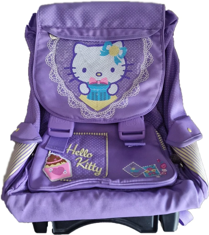 Zaino Trolley Hello Kitty Lilla