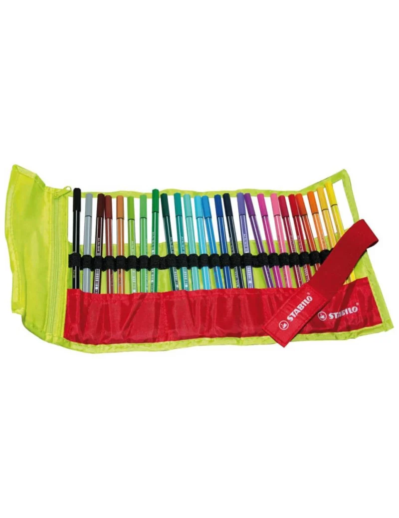 Pennarelli Stabilo Pen 68 Rotolo 25 Colori