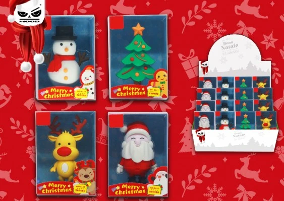 Gomma Da Cancellare Maxi Tema Natalizio 3D