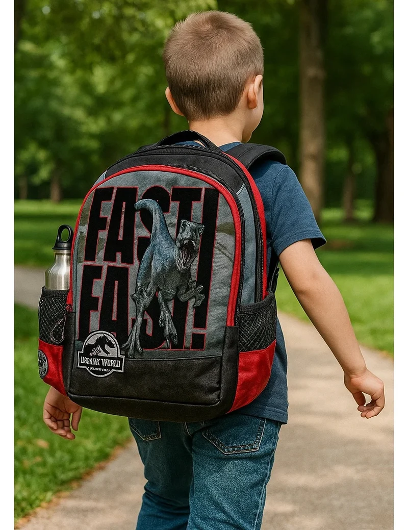 Zaino Scuola 3 Scomparti Round Jurassic World