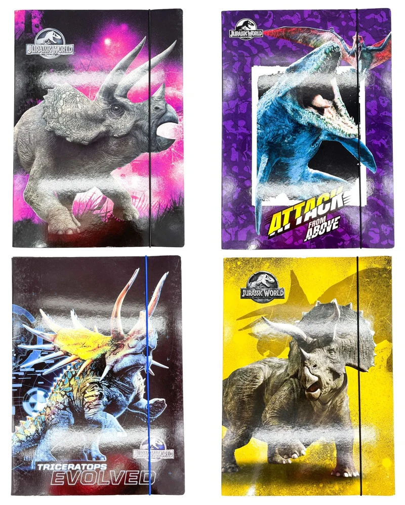 Cartellina Con Elastico 3 Lembi 25x35 Jurassic World