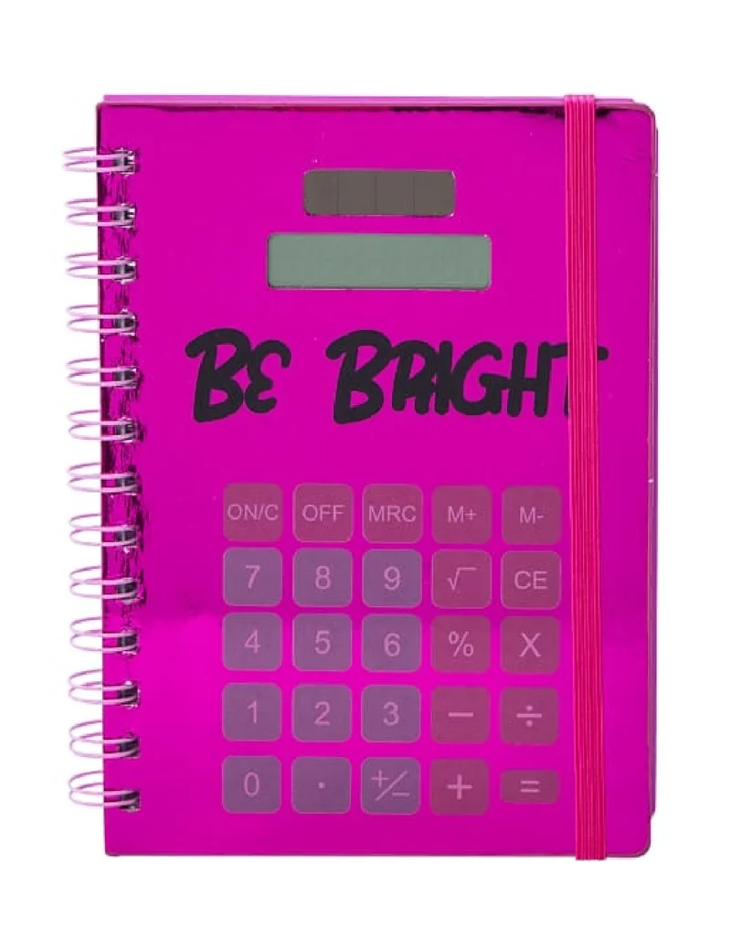 Quaderno Con Calcolatrice Be Bright