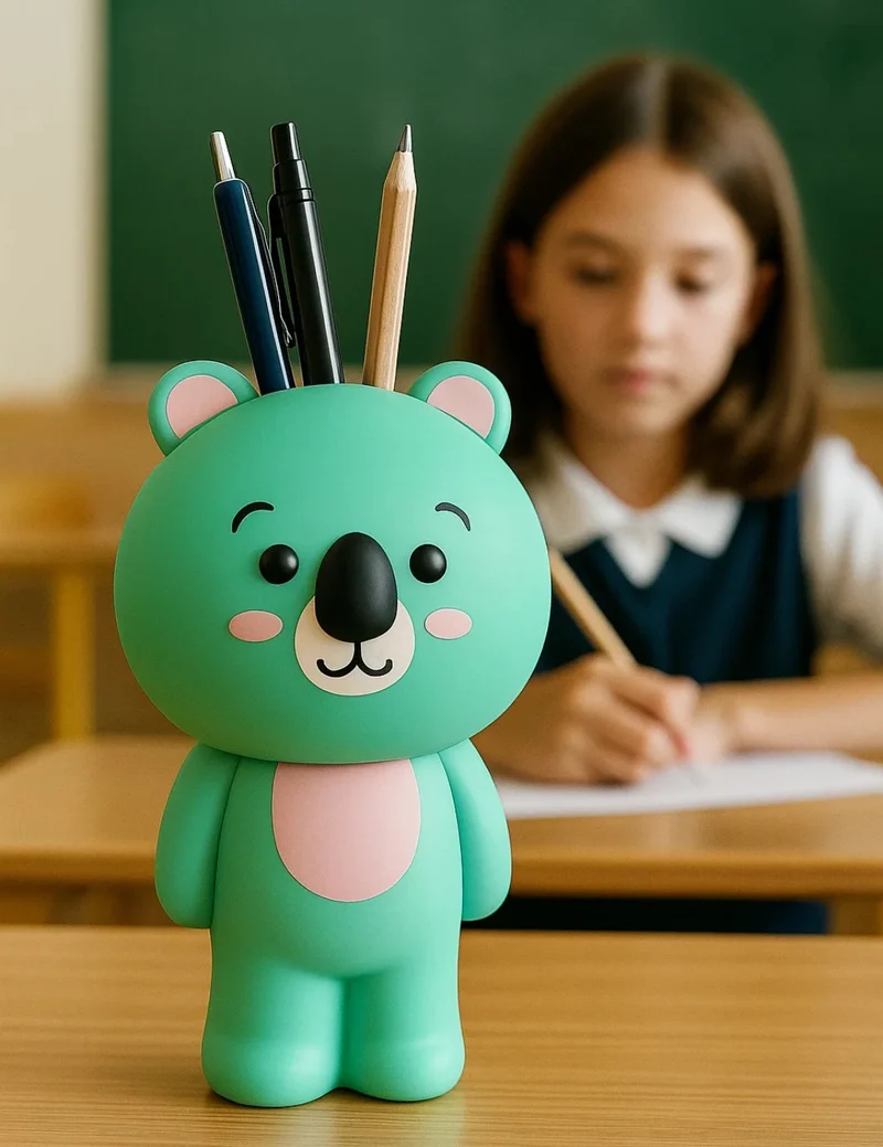 Astuccio Portapenne Bauletto In Silicone Koala