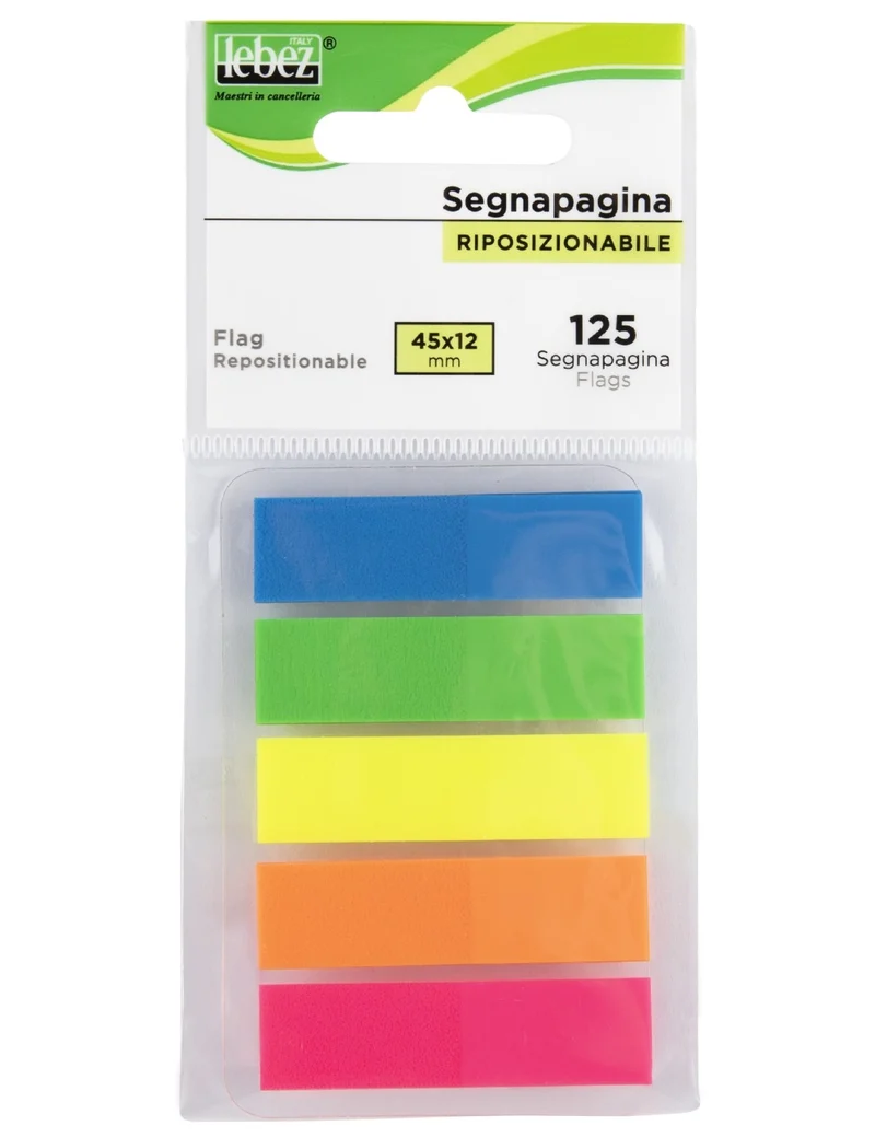 Segnapagina Riposizionabile 5 Colori 125 Fogli